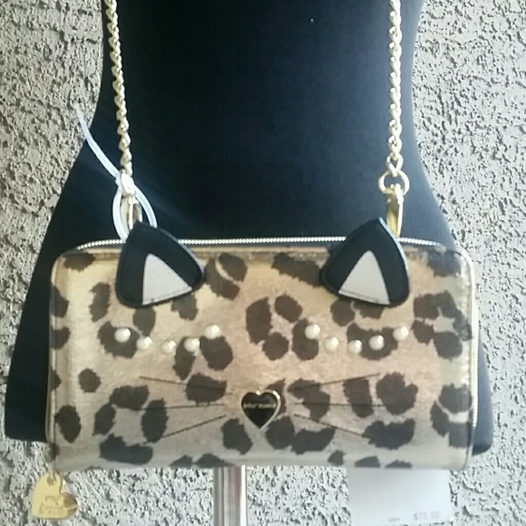 Betsey Johnson Handbags - Cat Betsey Johnson Wallet on String